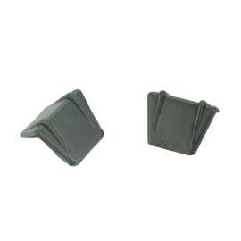 Dooshoeken van kunststof (per 100 stuks)